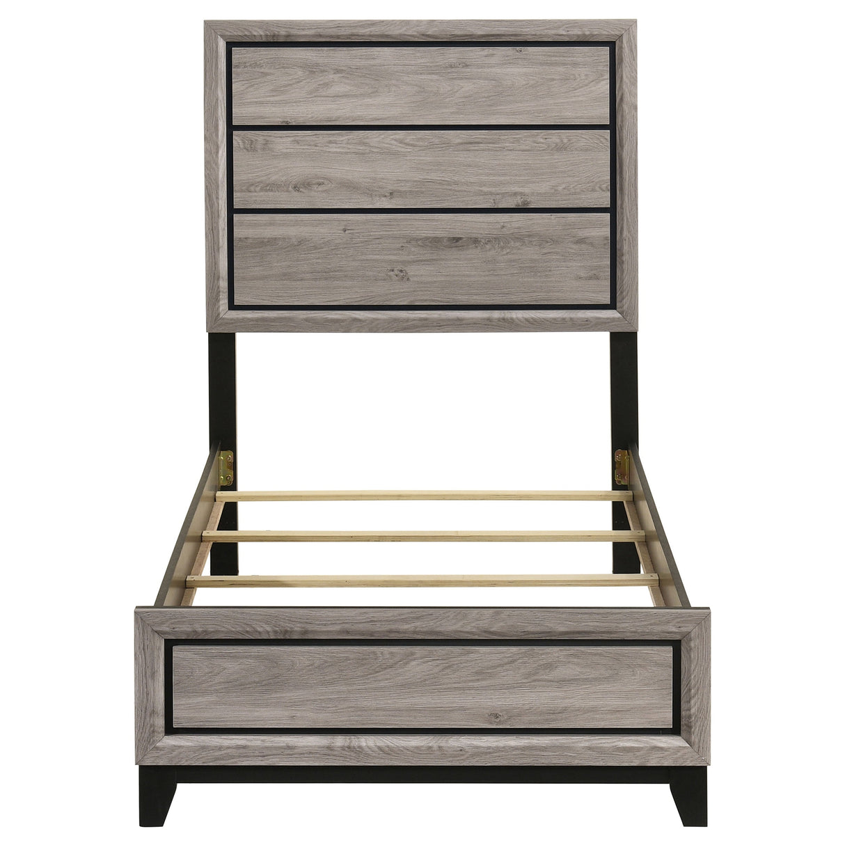 Watson Light Taupe Wood Twin Panel Bed by Coaster at Eve Furniture