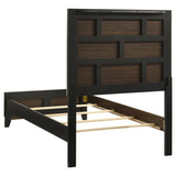 Watson Light Taupe Wood Twin Panel Bed by Coaster at Eve Furniture