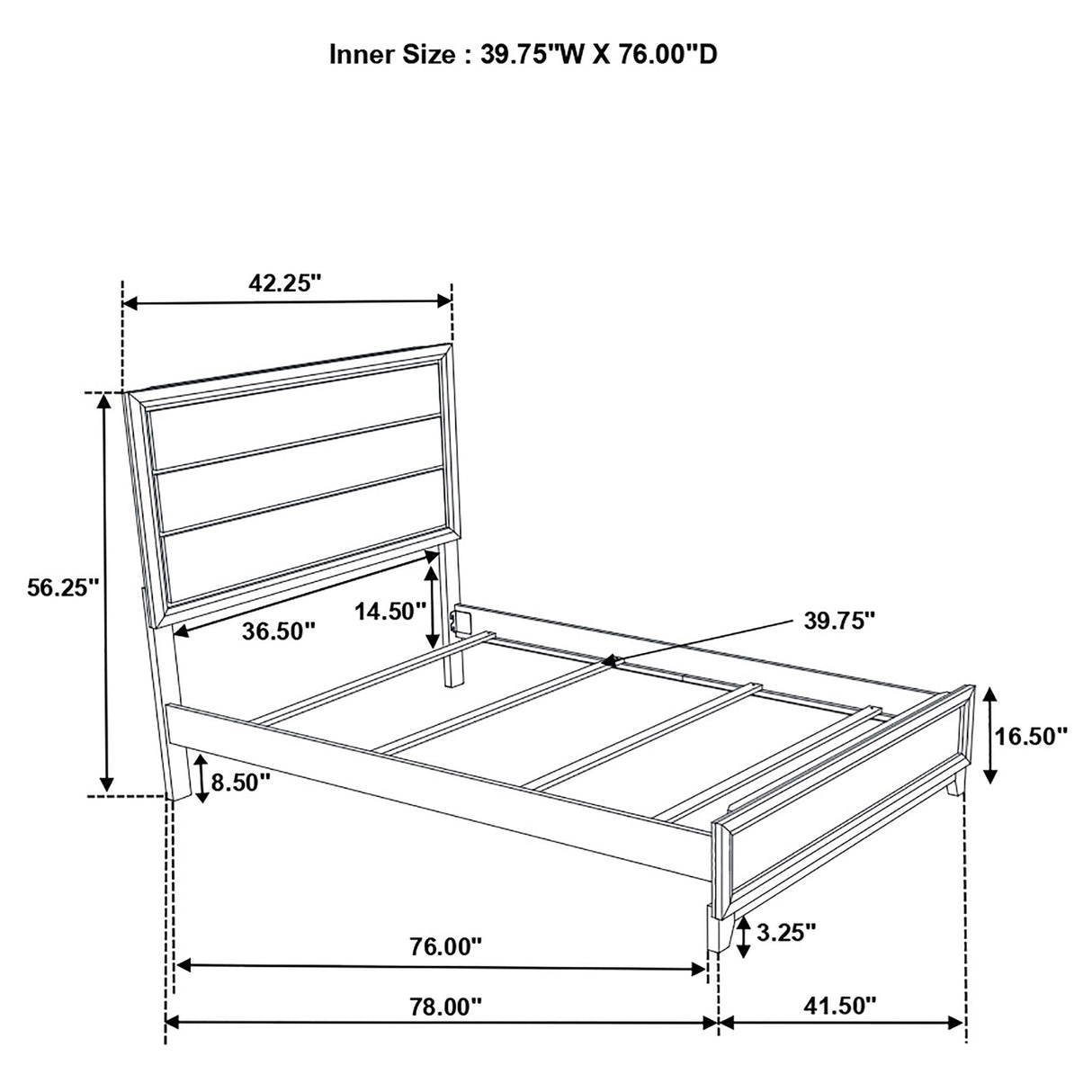 Watson Light Taupe Wood Twin Panel Bed by Coaster at Eve Furniture