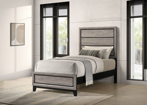 Watson Light Taupe Wood Twin Panel Bed by Coaster at Eve Furniture