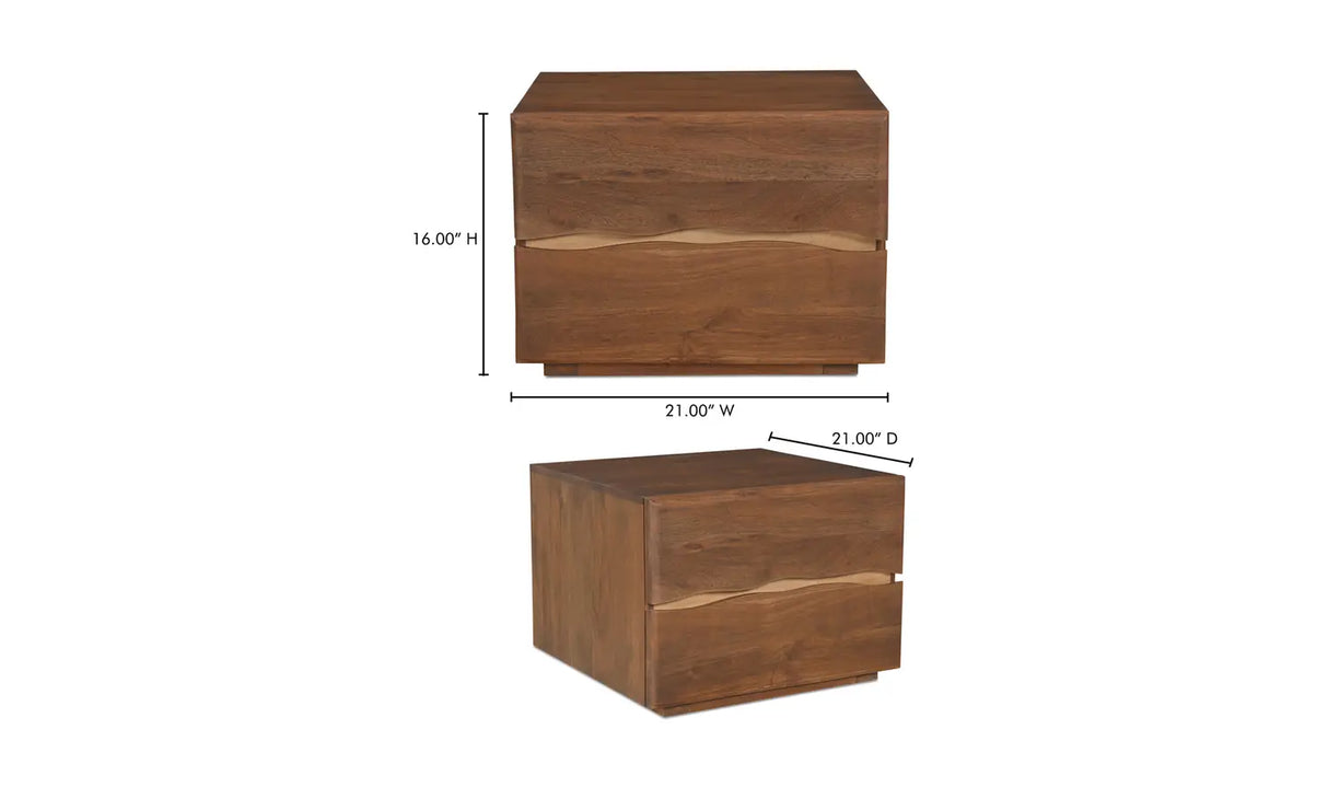 Watson Nightstand Brown by Moe's Home at Eve Furniture