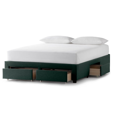 Watson Oat King Platform Bed Base by Malouf at Eve Furniture