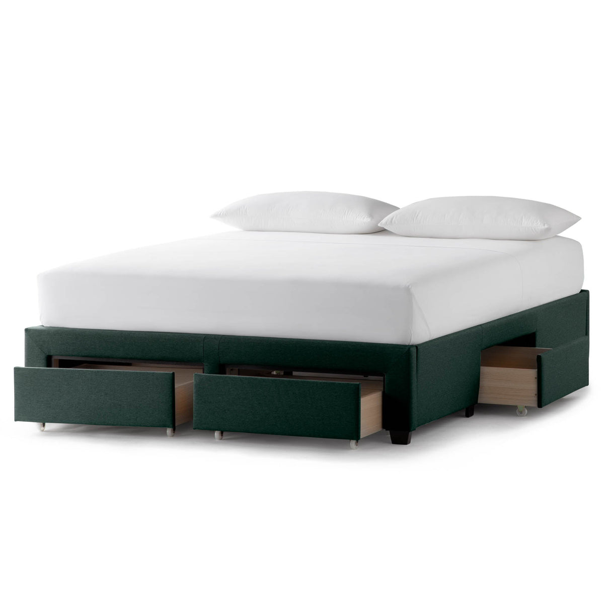 Watson Stone Queen Platform Bed Base by Malouf at Eve Furniture
