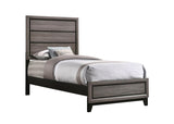 Watson Twin Panel Bed Gray Oak