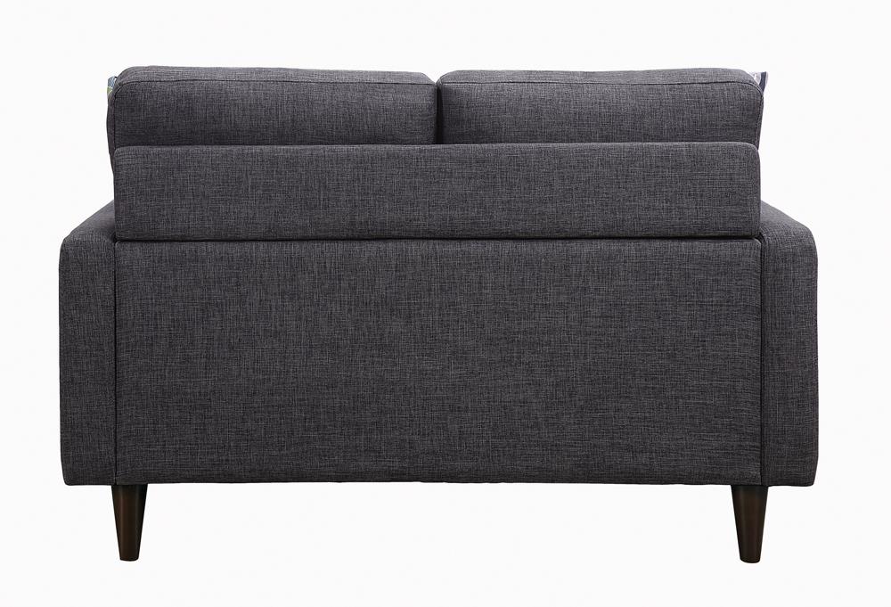 Watsonville Tufted Back Loveseat Gray