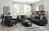 Watsonville Tufted Back Loveseat Gray