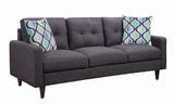 Watsonville Tufted Back Sofa Gray