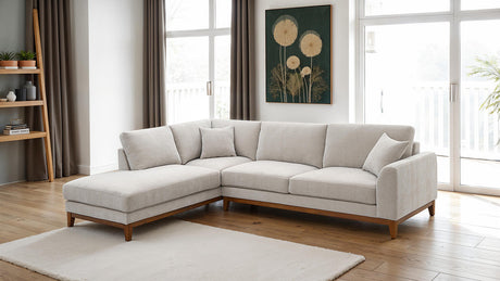 Watton Light Gray LAF Sectional by Furniture of America at Eve Furniture