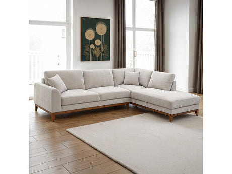 Watton Light Gray RAF Sectional by Furniture of America at Eve Furniture