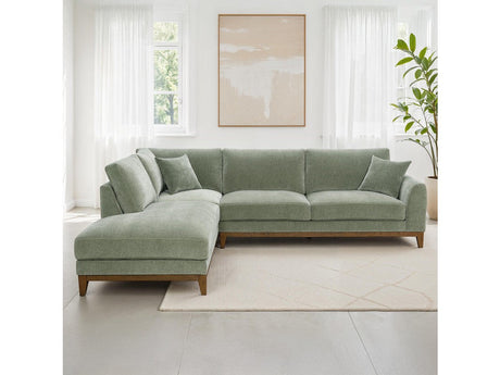 Watton Olive Green LAF Sectional by Furniture of America at Eve Furniture