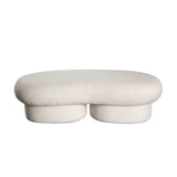 Wave Ivory Boucle Bench by Diamond Sofa at Eve Furniture