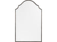 Waverly 1 Black Wall Mirror by Crestview at Eve Furniture