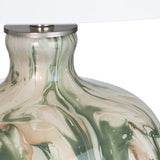 Waverly Green/Cream Table Lamp by Crestview at Eve Furniture