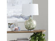 Waverly Green/Cream Table Lamp by Crestview at Eve Furniture