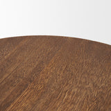 Waverly Round Light Brown Wood Scalloped Edged Trays by Mercana at Eve Furniture