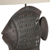 Wavetail Brown/Black Table Lamp by Crestview at Eve Furniture