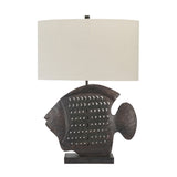 Wavetail Brown/Black Table Lamp by Crestview at Eve Furniture
