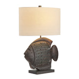 Wavetail Brown/Black Table Lamp by Crestview at Eve Furniture