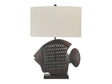 Wavetail Brown/Black Table Lamp by Crestview at Eve Furniture