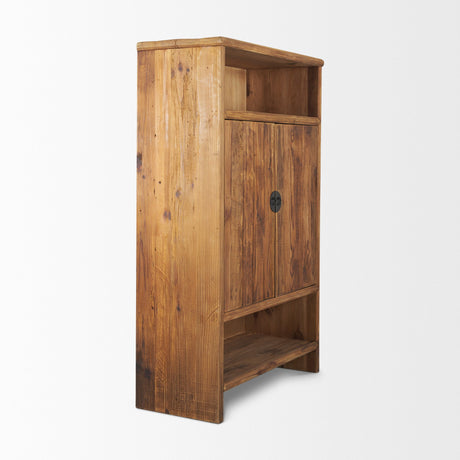 Wayde Curio Cabinet Recycled Pine by Mercana at Eve Furniture