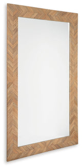 Waylane Brown Floor Mirror by Ashley at Eve Furniture