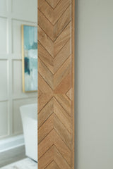 Waylane Brown Floor Mirror by Ashley at Eve Furniture