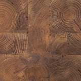 Waylen Natural Wood Block Accent Stool by Mercana at Eve Furniture