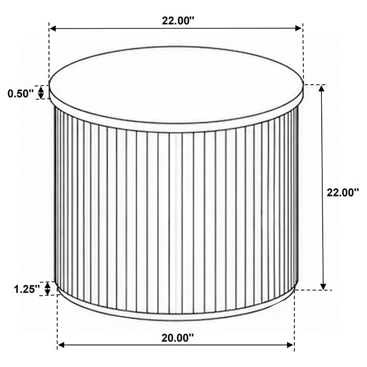 Coffey Light Brown End Table by Coaster at Eve Furniture