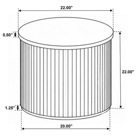 Coffey Light Brown End Table by Coaster at Eve Furniture
