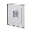 Wearables by THE Studio a Hand Embellished Textured Framed Art Print Matted under Glass by Mercana at Eve Furniture