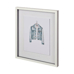Wearables by THE Studio a Hand Embellished Textured Framed Art Print Matted under Glass by Mercana at Eve Furniture