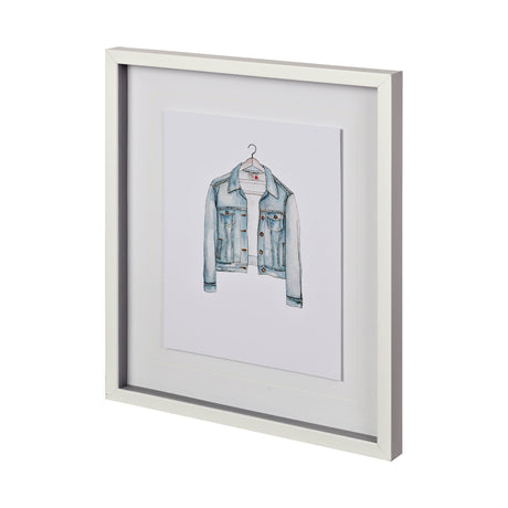 Wearables by THE Studio a Hand Embellished Textured Framed Art Print Matted under Glass by Mercana at Eve Furniture