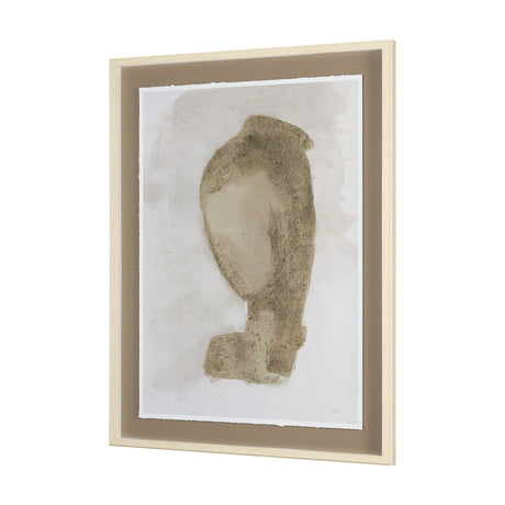 Weathered Silence II by Mercana Studio Hand Embelished Textured Framed Artwork Matted under Glass by Mercana at Eve Furniture