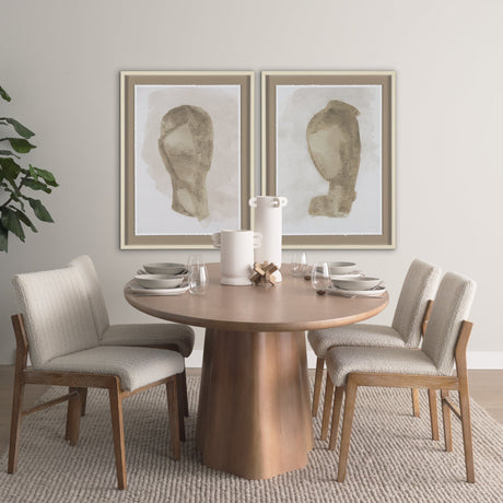 Weathered Silence II by Mercana Studio Hand Embelished Textured Framed Artwork Matted under Glass by Mercana at Eve Furniture
