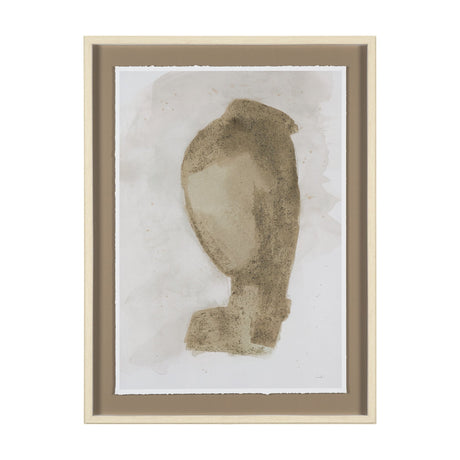 Weathered Silence II by Mercana Studio Hand Embelished Textured Framed Artwork Matted under Glass by Mercana at Eve Furniture