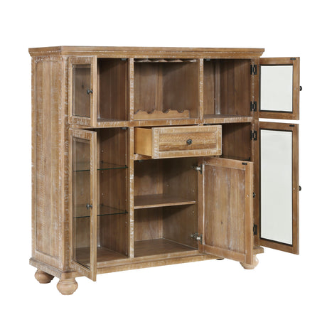 Weatherford Wheat Curio by Homelegance at Eve Furniture