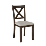Weatherford Wheat/Gray Side Chair, Set of 2 by Homelegance at Eve Furniture