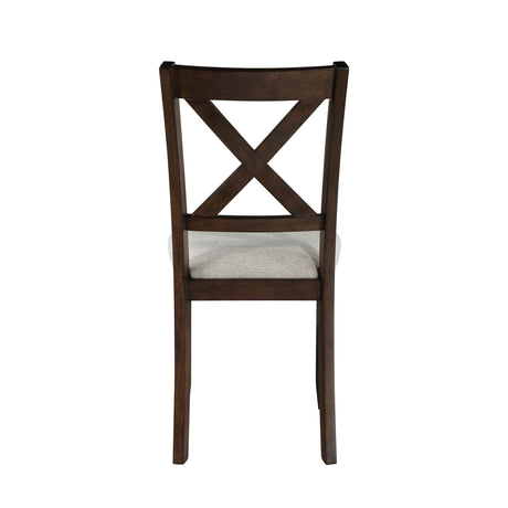Weatherford Wheat/Gray Side Chair, Set of 2 by Homelegance at Eve Furniture