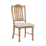 Weatherford Wheat/Gray Side Chair, Set of 2 by Homelegance at Eve Furniture