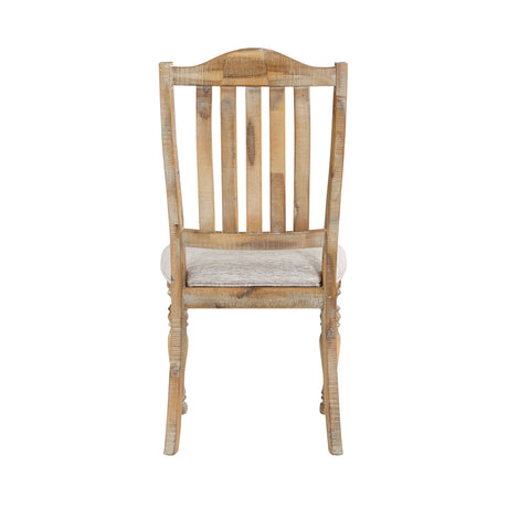 Weatherford Wheat/Gray Side Chair, Set of 2 by Homelegance at Eve Furniture