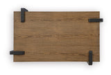 Weathermore Brown/Black Rectangular Cocktail Table by Ashley at Eve Furniture