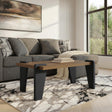 Weathermore Brown/Black Rectangular Cocktail Table by Ashley at Eve Furniture