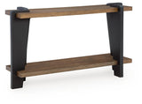 Weathermore Brown/Black Sofa Table by Ashley at Eve Furniture