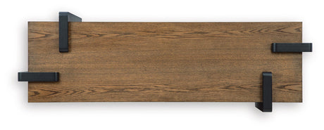 Weathermore Brown/Black Sofa Table by Ashley at Eve Furniture