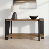 Weathermore Brown/Black Sofa Table by Ashley at Eve Furniture