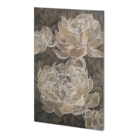Weaved Peony II by Mercana Studio a Hand Embellished Textured Canvas by Mercana at Eve Furniture