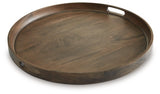 Webbworth Gray Brown Tray by Ashley at Eve Furniture