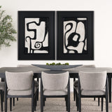 Webs of Ink by Studio M a handmade Original Framed Artwork under Glass by Mercana at Eve Furniture
