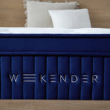 Weekender Blue/White King 11" Euro Top Hybrid Mattress by Malouf at Eve Furniture