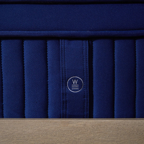 Weekender Blue/White Twin XL 13" Euro Top Hybrid Mattress by Malouf at Eve Furniture